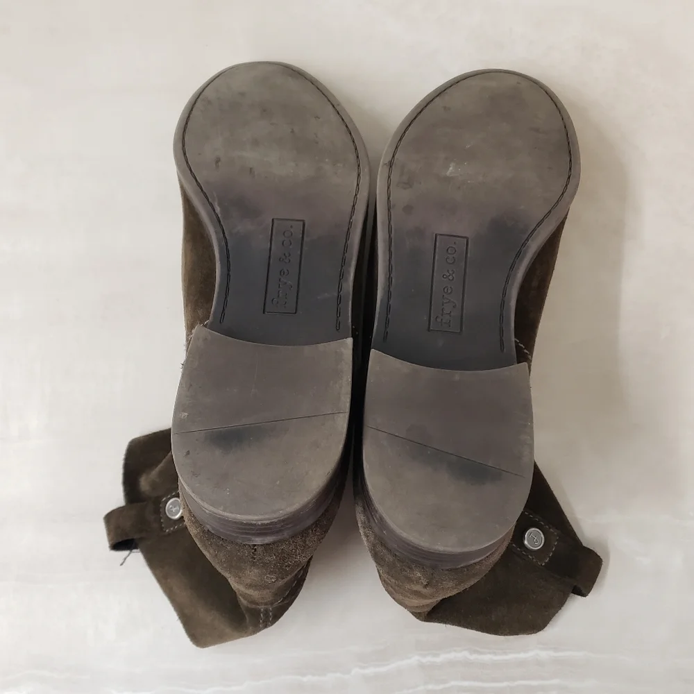 Frye & Co Sarah Shortie 70841 Brown Suede Leather Pull On Size 8.5 - Picture 10 of 11